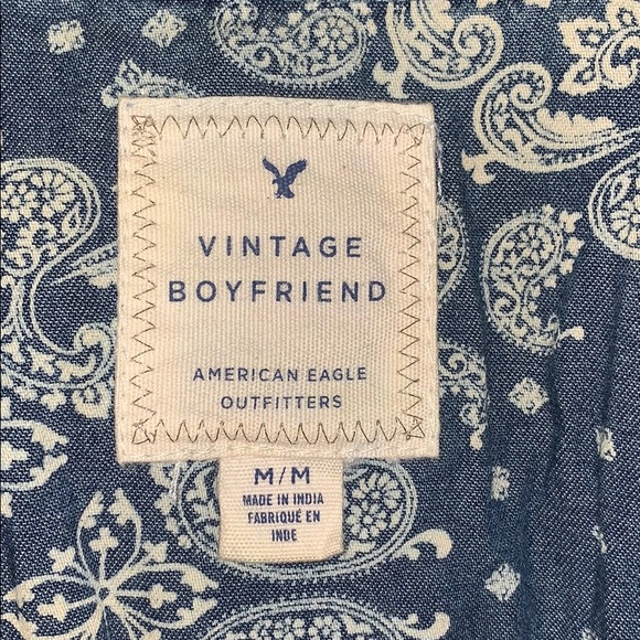 American Eagle Vintage Boyfriend button down shirt - Picture 4 of 4